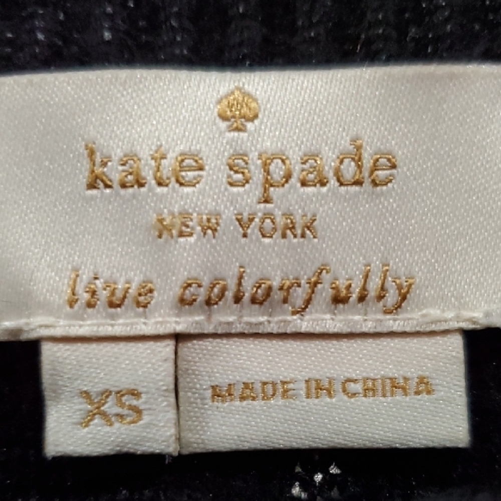 Kate Spade NY POPPY Black Sweater with Red Floral Embroidery - Picture 3 of 12